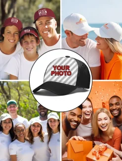 可定制的卡车司机帽，个性化网帽，适合家庭、朋友、情侣和团队活动，非常适合猫爱好者和休闲装