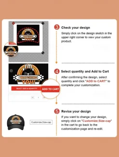 可定制的卡车司机帽，个性化网帽，适合家庭、朋友、情侣和团队活动，非常适合猫爱好者和休闲装