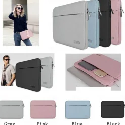 11 12 13 14 15 15.6 inch Water-resistant Flax Laptop Sleeve With Zipper Pocket/Notebook Computer Case/ UltraBook Tablet Briefcase Carrying Bag For MacBook Pro/Air 12 13 14 15.4 Touch Bar 13.3 15.4 Acer/Asus/Dell/Lenovo/HP/Samsung/Sony