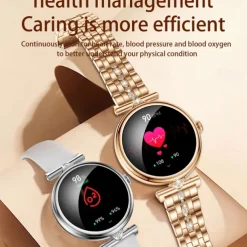 696 AK73 Smart Watch 1.28 inch Smart Band Fitness Bracelet Bluetooth Pedometer Call Reminder Sleep Tracker Compatible with Android iOS Women Hands-Free Calls Message Reminder IPX-0 40mm Watch Case