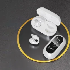 2023 Arrival NEW Bone Conduction Earphone Bluetooth 5.2 Ear Clip on Ear Earring Wireless Headphones Sports Headsets Ear Hook with Mic Sports Headphones and Not Falling Auricolare Bluetooth