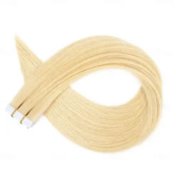 613# Blond Remy Human Hair Tape In Extensions Seamless Straight Hair 18Inch 50G 20Pcs