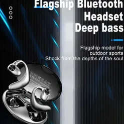 2024 Bone Conduction Headphone Ear Hook Bluetooth 5.2 Sports Stereo HIFI for Apple Samsung Huawei Xiaomi MI Everyday Use Mobile Phone Office Business Travel Entertainment Car Motorcycle