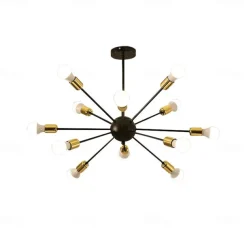 12 Bulbs 80 cm Chandelier Metal Sputnik Painted Finishes Contemporary Artistic 110-120V 220-240V