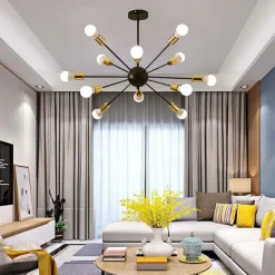12 Bulbs 80 cm Chandelier Metal Sputnik Painted Finishes Contemporary Artistic 110-120V 220-240V