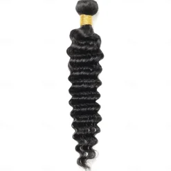1 Bundle Hair Weaves Deep Wave Human Hair Extensions Human Hair