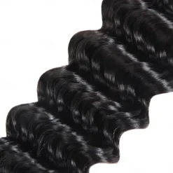 1 Bundle Hair Weaves Deep Wave Human Hair Extensions Human Hair