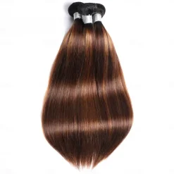 1 Bundle Human Hair Extension Hair T1B-4/30# Straight Hair 12-28 Inches