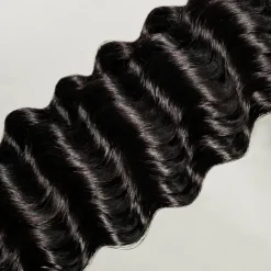 3 Bundle Of Human Hair Natural Color No Weft Remy Bulk Hair Deep Wave Huamn Hair 10-28 Inches