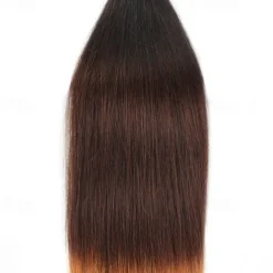 1 Bundle Real Human Hair Tricolor Bundle T1B/4/27# Straight Human Hair 14-24 Inches