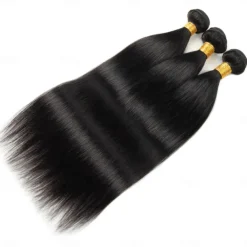 3 Bundles Hair Weaves Brazilian Human Hair Straight Hair Human Hair Extensions 8-28 Inch