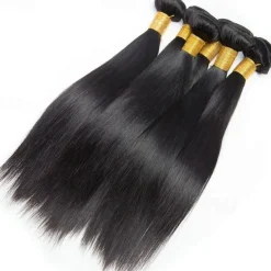 3 Bundles Hair Weaves Brazilian Hair Straight Human Hair Extensions Remy Human Hair 100% Remy Hair Weave Bundles 300 g Natural Color Hair Weaves / Hair Bulk Human Hair Extensions 8-28 inch Natural