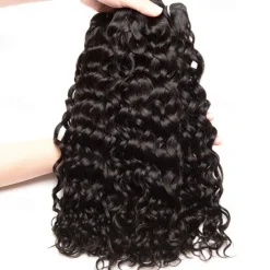 3 Bundles Hair Weaves Brazilian Hair Water Wave Human Hair Extensions Remy Human Hair 100% Remy Hair Weave Bundles 300 g Natural Color Hair Weaves / Hair Bulk Human Hair Extensions 8-28 inch Natural