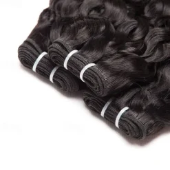 3 Bundles Hair Weaves Brazilian Hair Water Wave Human Hair Extensions Remy Human Hair 100% Remy Hair Weave Bundles 300 g Natural Color Hair Weaves / Hair Bulk Human Hair Extensions 8-28 inch Natural