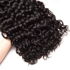 3 Bundles Hair Weaves Brazilian Hair Water Wave Human Hair Extensions Remy Human Hair 100% Remy Hair Weave Bundles 300 g Natural Color Hair Weaves / Hair Bulk Human Hair Extensions 8-28 inch Natural