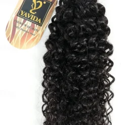 4 Bundles Hair Weaves Brazilian Hair Kinky Curly Human Hair Extensions Remy Human Hair 100% Remy Hair Weave Bundles 400 g Natural Color Hair Weaves / Hair Bulk Human Hair Extensions 8-28 inch Natural