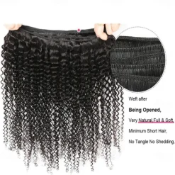 3 Bundles Hair Weaves Kinky Curly Bundles Brazilian Curly Hair Bundles Human Hair Extensions