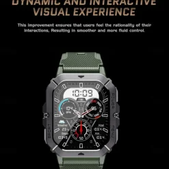 696 C28 Smart Watch 2.02 inch Smart Band Fitness Bracelet Bluetooth Pedometer Call Reminder Sleep Tracker Compatible with Android iOS Men Hands-Free Calls Message Reminder IP 67 42mm Watch Case