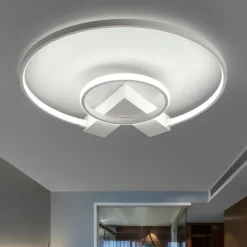 52 cm Ceiling Light LED Dimmable Circle Design Flush Mount Light Metal Layered Modern Style Stylish Painted Finishes 220-240V