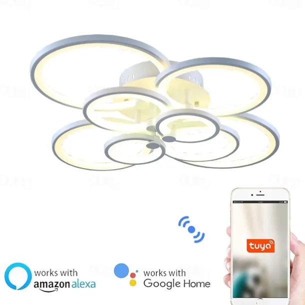 106 cm Ceiling Light LED Geometric Shapes Flush Mount Lights Metal Acrylic Painted Finishes Modern 220V 110V / CE Certified