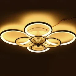 106 cm Ceiling Light LED Geometric Shapes Flush Mount Lights Metal Acrylic Painted Finishes Modern 220V 110V / CE Certified