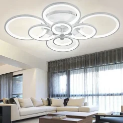 106 cm Ceiling Light LED Geometric Shapes Flush Mount Lights Metal Acrylic Painted Finishes Modern 220V 110V / CE Certified