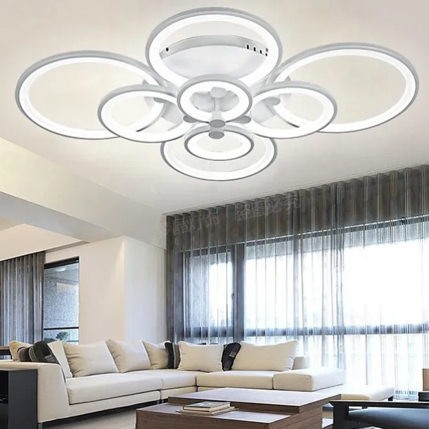 106 cm Ceiling Light LED Geometric Shapes Flush Mount Lights Metal Acrylic Painted Finishes Modern 220V 110V / CE Certified