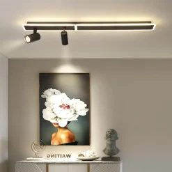 80/100 cm Ceiling Light LED Spotlight Metal Artistic Style Modern Stylish Painted Finishes 220-240V