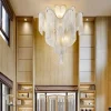 60 cm Ceiling Light Silver Tassels Flush Mount Luxury Modern Stainless Steel Metal 110-120V 220-240V