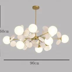 90 cm Chandelier Nordic Style Global Bulbs Artistic Modern Fashion Metal 110-120V 220-240V