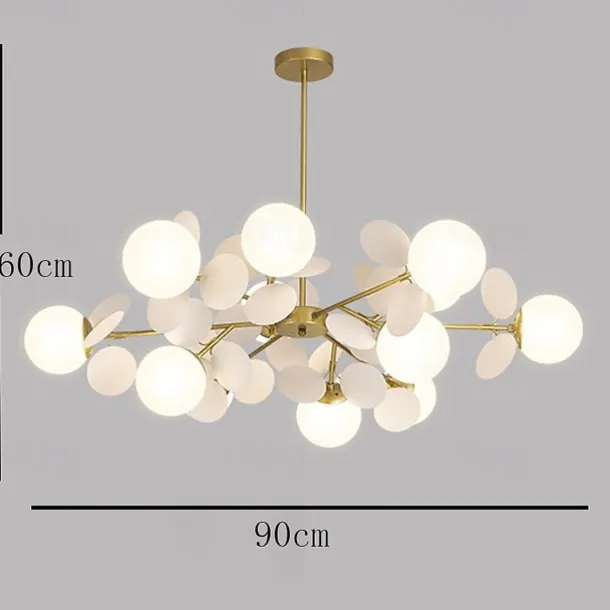 90 cm Chandelier Nordic Style Global Bulbs Artistic Modern Fashion Metal 110-120V 220-240V