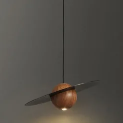 24 cm Circle / Round Design Pendant Lantern Design Pendant Light Copper Wood Artistic Style Vintage Style Classic Vintage Country 110-120V 220-240V