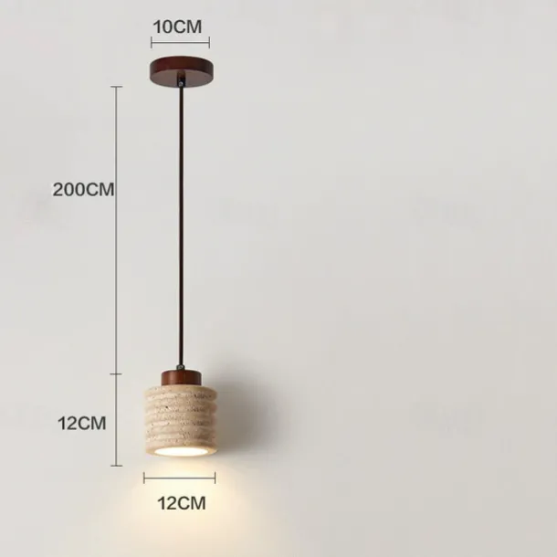 12 cm Circle / Round Design Pendant Lantern Design Pendant Light Stone Artistic Style Vintage Style Classic Style Vintage Traditional / Classic 110-120V 220-240V