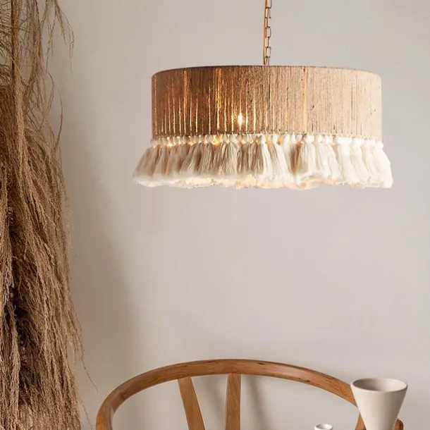 40 cm Circle / Round Design Pendant Lantern Design Pendant Light Hemp Rope Artistic Style Formal Style Vintage Style Vintage Country 110-120V 220-240V