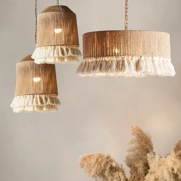 40 cm Circle / Round Design Pendant Lantern Design Pendant Light Hemp Rope Artistic Style Formal Style Vintage Style Vintage Country 110-120V 220-240V
