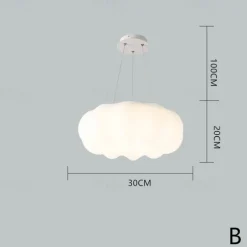 30 cm Cloud Ceiling Light LED Pendant Light Chandelier Living Room Children's Room Ceiling Lamp Simple Nordic Creative Network Red Pumpkin Lamp Restaurant Bedroom
