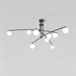 145 cm Cluster Design Chandelier LED Pendant Light Glass Sputnik Electroplated Painted Finishes Contemporary Nordic Style 220-240V