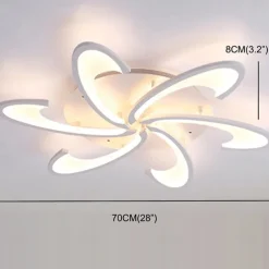 70 cm Dimmable Flush Mount Lights Aluminum Geometrical Novelty Anodized LED Modern Simple 220-240V