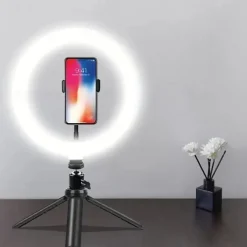 10" 26cm Fill Light with Tripod Live Broadcast Ring Light 10 Bightness Level for Selfie Photography and Beauty