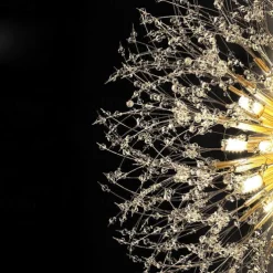 54/55/56/58 cm Firework Design Flush Ceiling Light LED Metal Modern Style Floral Style Geometrical Electroplated Nordic Style 220-240V