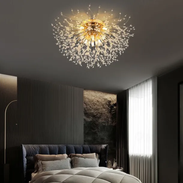 54/55/56/58 cm Firework Design Flush Ceiling Light LED Metal Modern Style Floral Style Geometrical Electroplated Nordic Style 220-240V