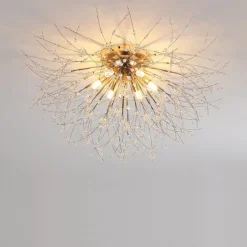 54/55/56/58 cm Firework Design Flush Ceiling Light LED Metal Modern Style Floral Style Geometrical Electroplated Nordic Style 220-240V