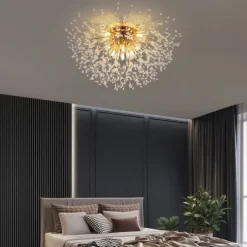 54/55/56/58 cm Firework Design Flush Ceiling Light LED Metal Modern Style Floral Style Geometrical Electroplated Nordic Style 220-240V