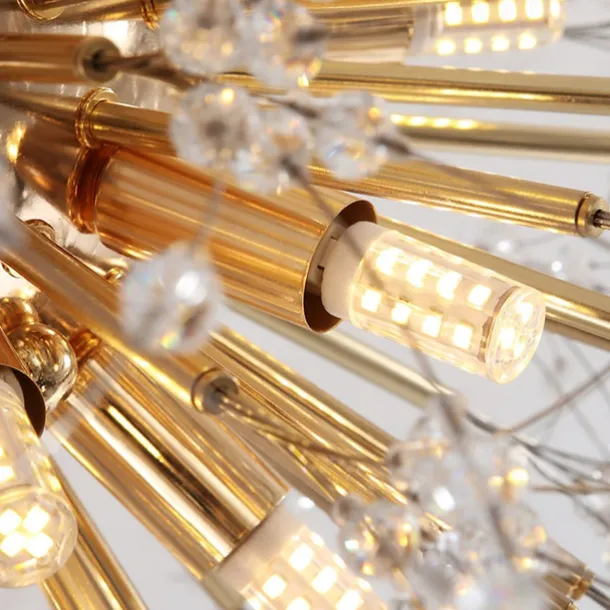 54/55/56/58 cm Firework Design Flush Ceiling Light LED Metal Modern Style Floral Style Geometrical Electroplated Nordic Style 220-240V