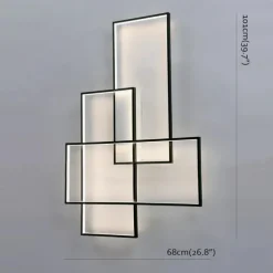 101 cm Geometric Shapes Ceiling Lights LED Aluminum Painted Finishes Modern 220-240V