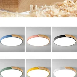 40 cm Geometric Shapes Flush Mount Lights Metal Painted Finishes LED Nordic Style 220-240V