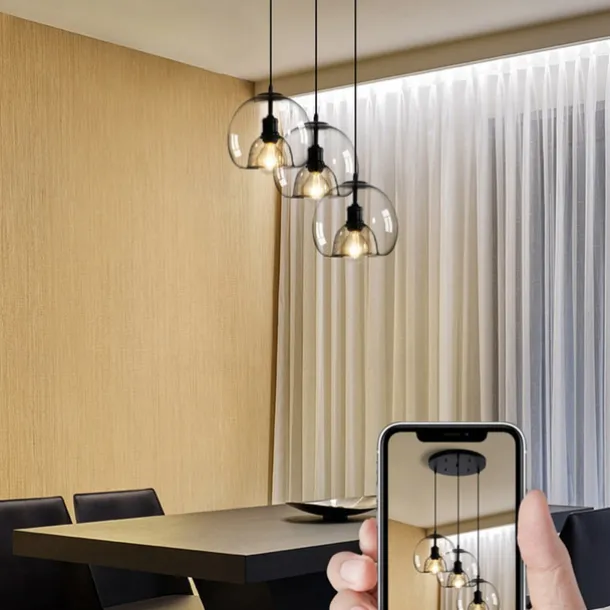 75/35 cm Globe Design Cluster Design Pendant Light LED Metal Vintage Style Globe Electroplated Painted Finishes Vintage Country 220-240V