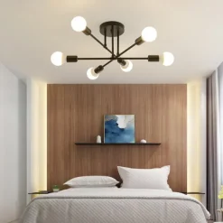 72 cm Globe Design Geometric Shapes Flush Mount Lights Metal Sputnik Linear Geometrical Painted Finishes Contemporary Artistic Nordic Style 110-220V 220-240V