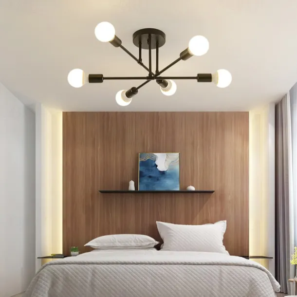 72 cm Globe Design Geometric Shapes Flush Mount Lights Metal Sputnik Linear Geometrical Painted Finishes Contemporary Artistic Nordic Style 110-220V 220-240V