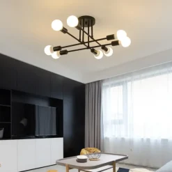 72 cm Globe Design Geometric Shapes Flush Mount Lights Metal Sputnik Linear Geometrical Painted Finishes Contemporary Artistic Nordic Style 110-220V 220-240V